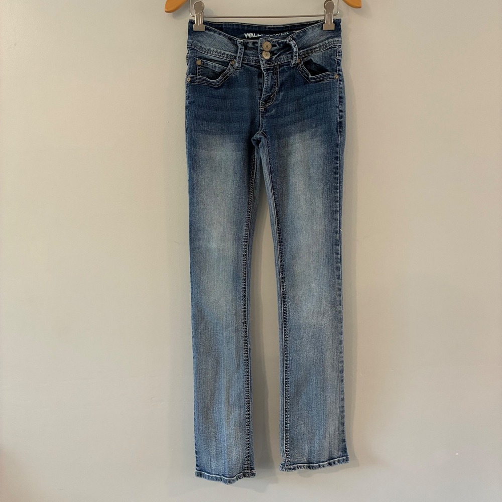 Wallflower Jeans 0R Luscious Curvy Bootcut Embroidered Y2K Western Cowgirl Boho